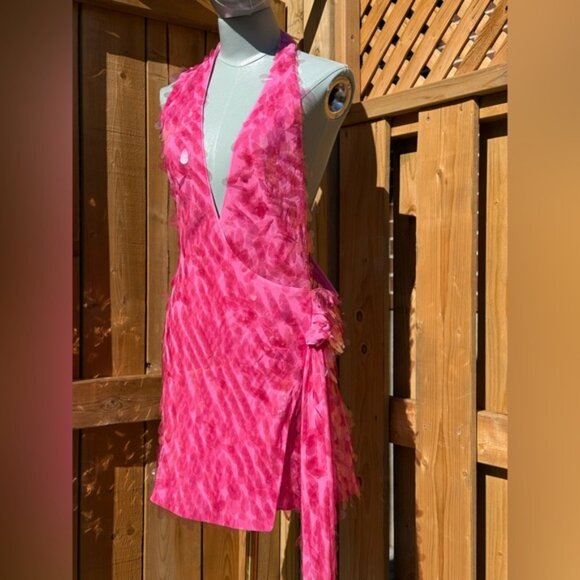 🆕 MISHA COLLECTION 🧿 NWOT The Sapphire Sequins Mini Dress, Fuschia Sz S - US 4 - Picture 6 of 16